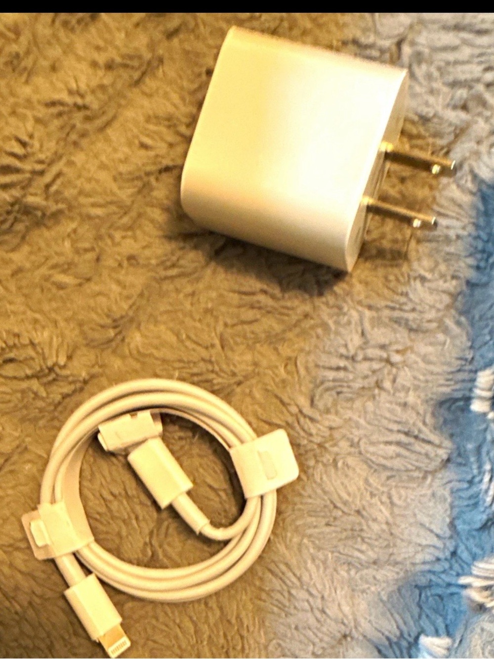 Apple White USB Power Adapter with White Lightning Cable